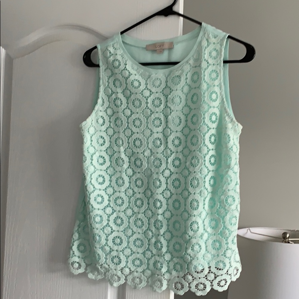 Lace Mint Green Top